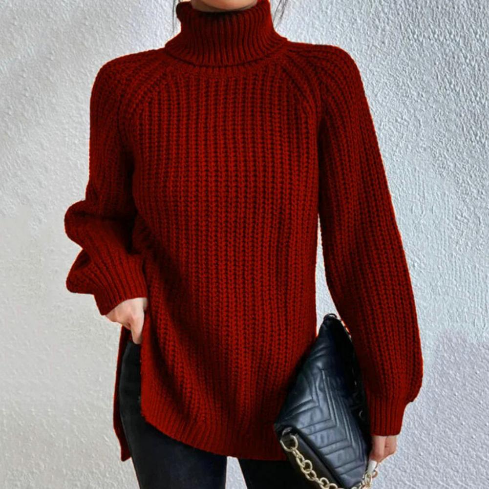 Eleganter Rollkragenpullover für Frauen