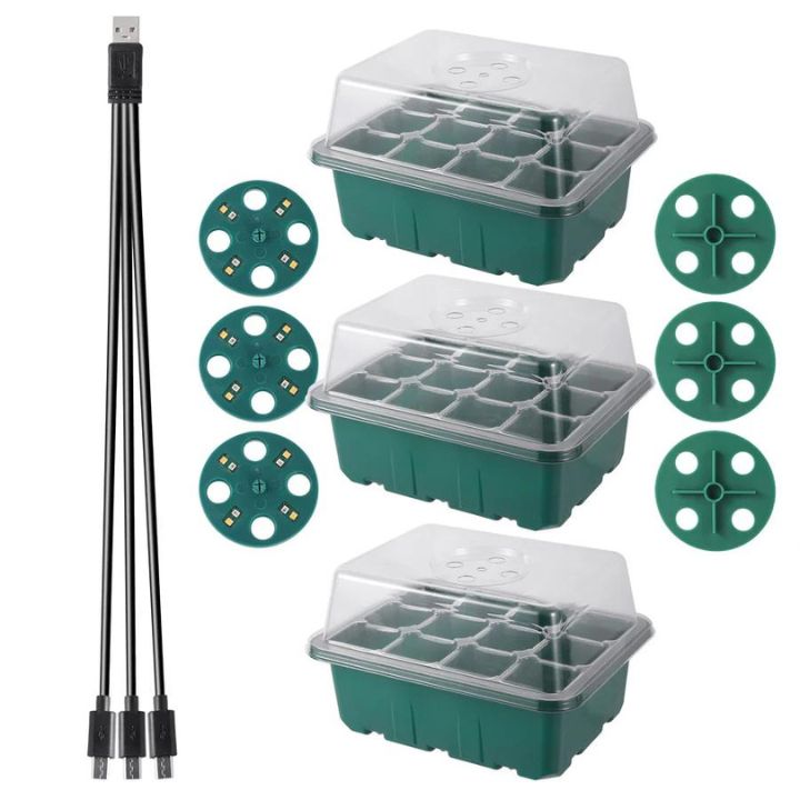 GrowPro™ Seed Starter Trays mit Wachstumslicht