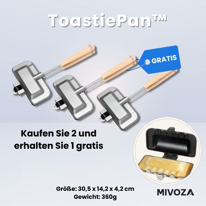 2+1 Gratis | ToastiePan™ Koche ein Sandwich wie ein Profi!