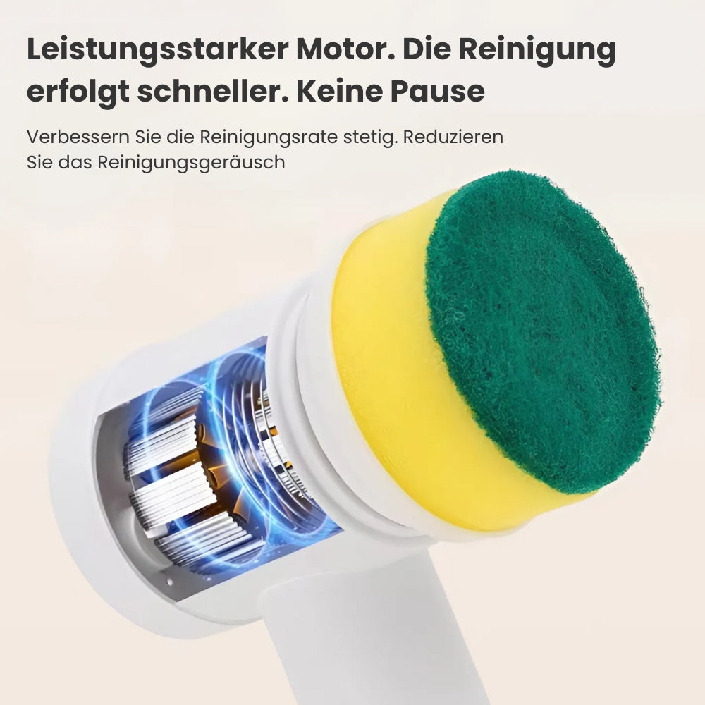 Elektrische 5-in-1 Reinigungsbürste für Bad und Küche