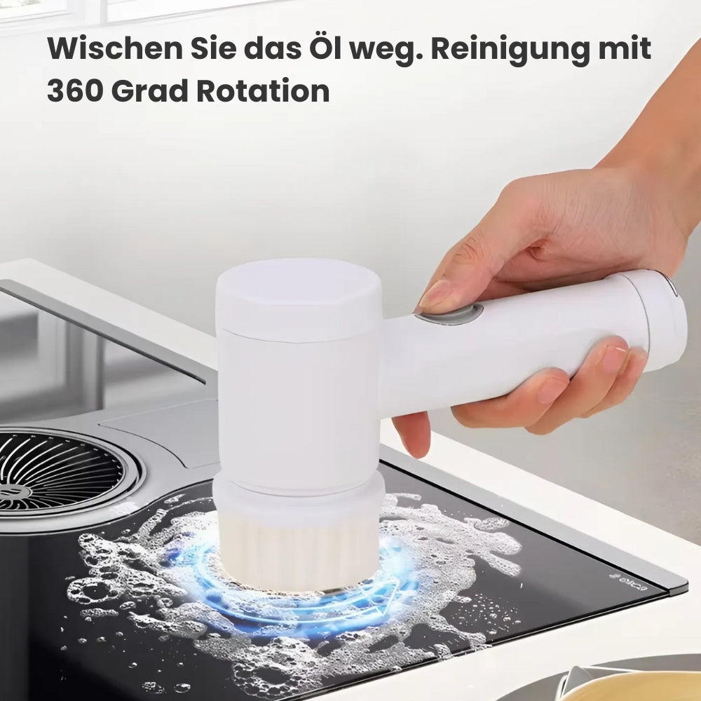 Elektrische 5-in-1 Reinigungsbürste für Bad und Küche