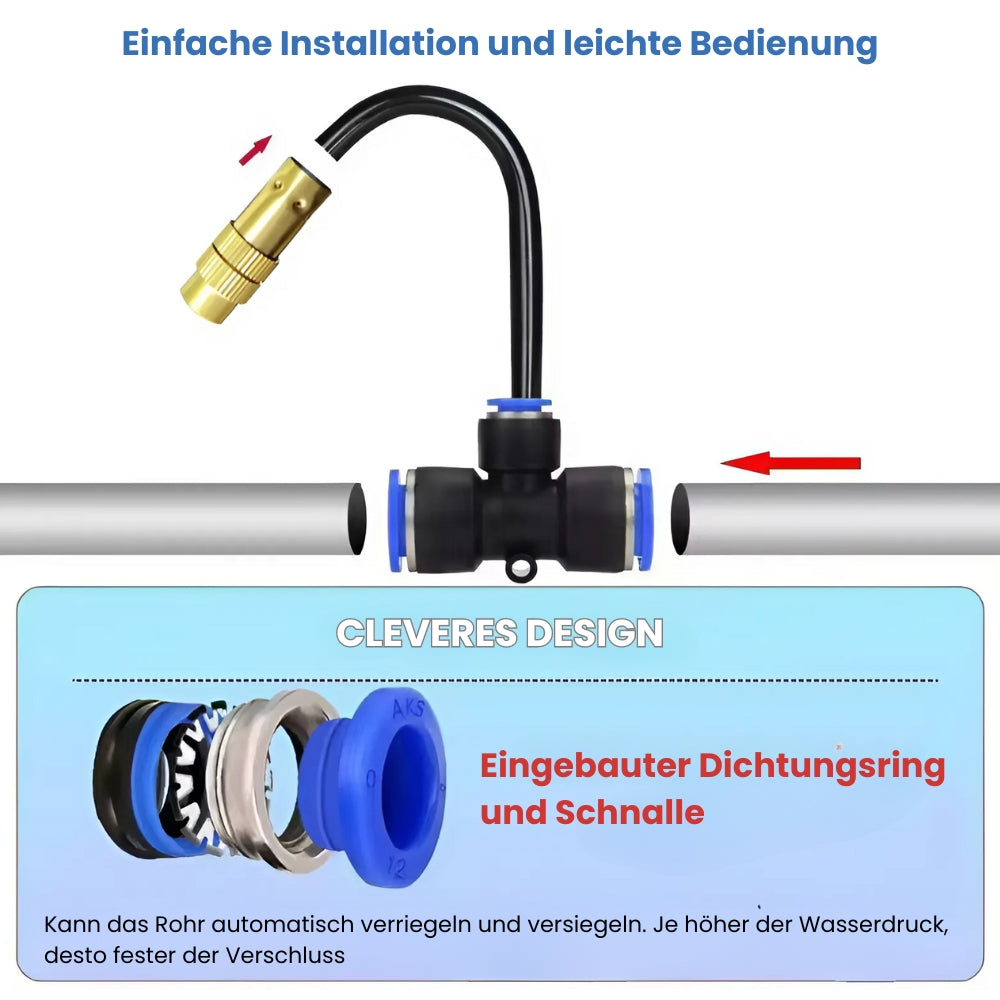 Universelles Sprühsystem zur Kühlung mit Kupferdüsen