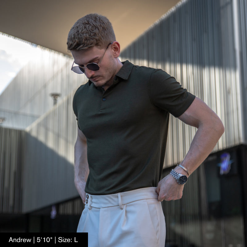 Andreas | Herren-Poloshirt mit halben Ärmeln