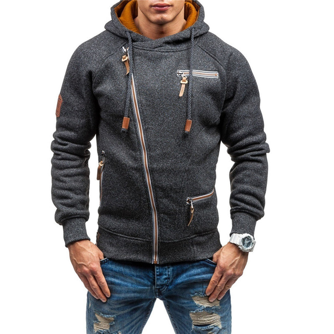 Paul | Herren-Fleecejacke mit Kapuze