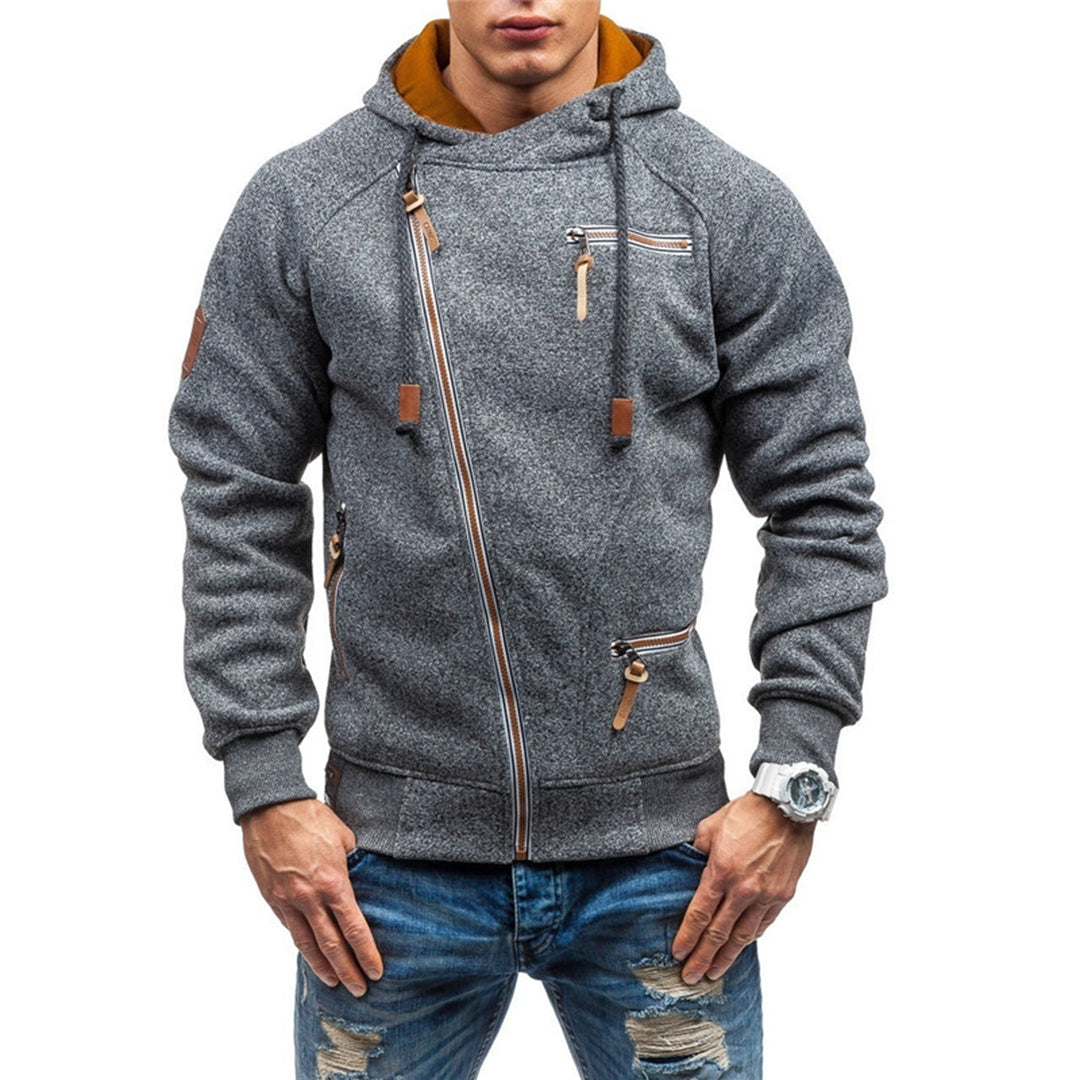 Paul | Herren-Fleecejacke mit Kapuze