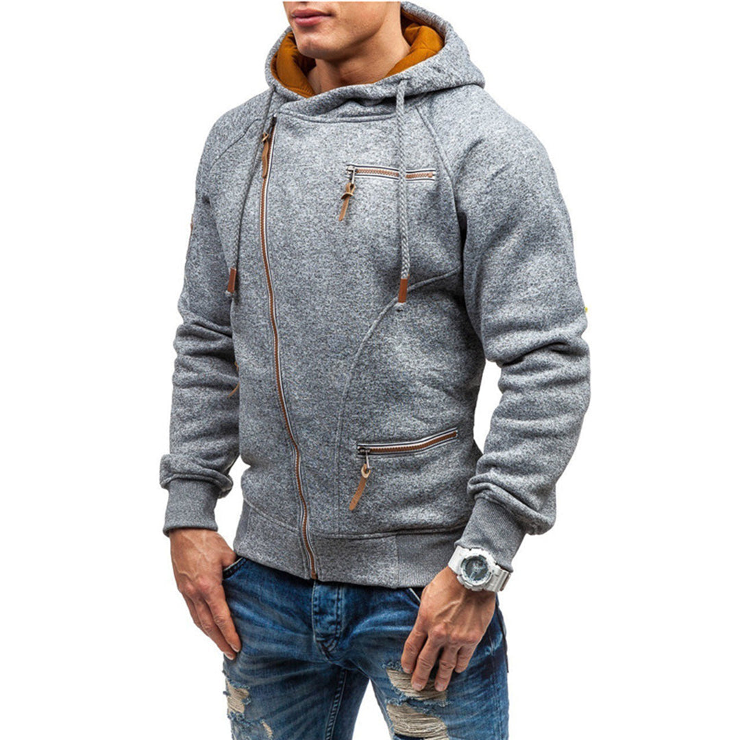 Paul | Herren-Fleecejacke mit Kapuze