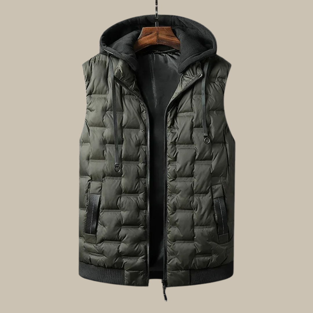 Tommy bodywarmer | Lässiger Kapuzenpulli Bodywarmer für Männer