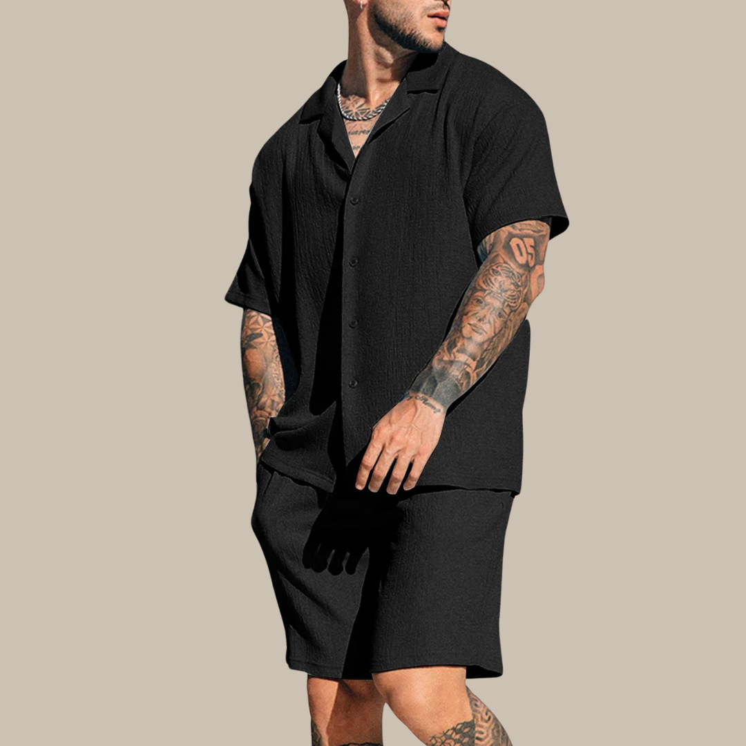 Jack Casual Set | Stylisches zweiteiliges Sommerset für Männer mit Hemd und passenden Shorts