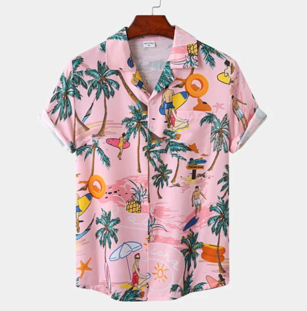 Dietrich | Hawaii Surf Blumenbluse für Männer