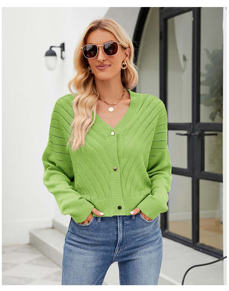 Grüner Cardigan