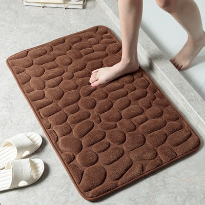 50% Rabatt | BathMat™ Geprägter Badvorleger mit Kopfsteinpflaster