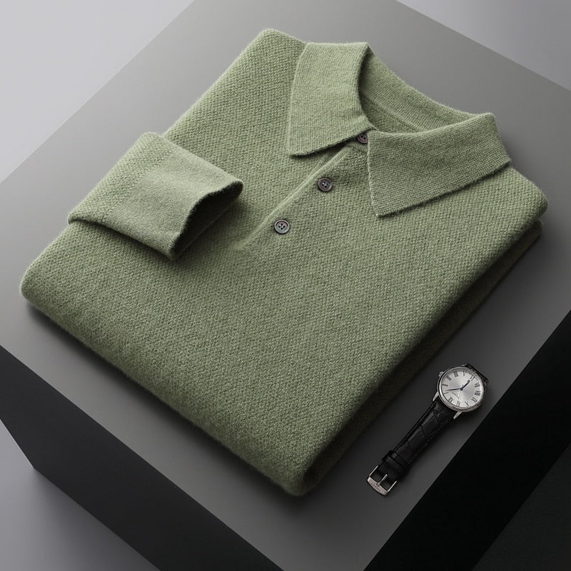 Paul - Lässiger Herbst Polo Pullover für Herren