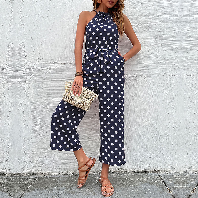 Jumpsuit mit Polka Dots