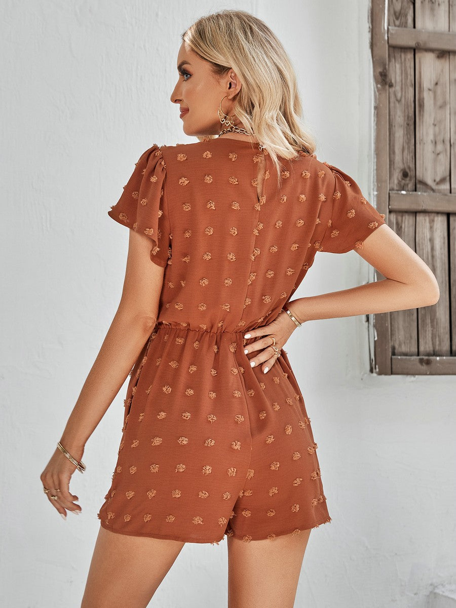 Brauner Dots Playsuit