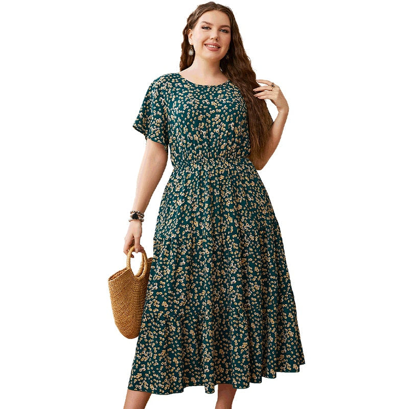 Kleid mit Blumenmuster (Plus-Size)