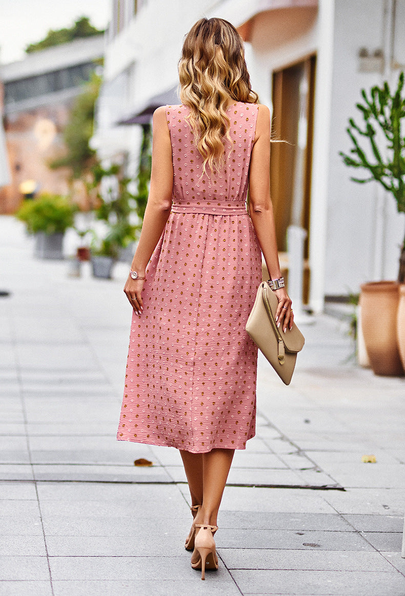 Midikleid mit Polka Dots