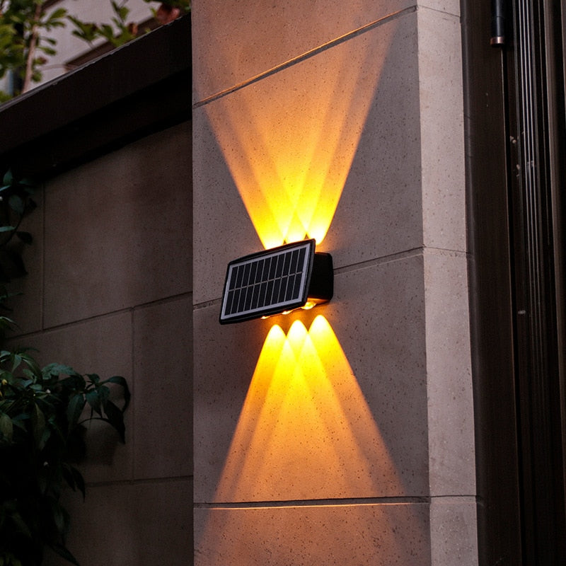 WallGlow™ Solar Außenwandleuchte