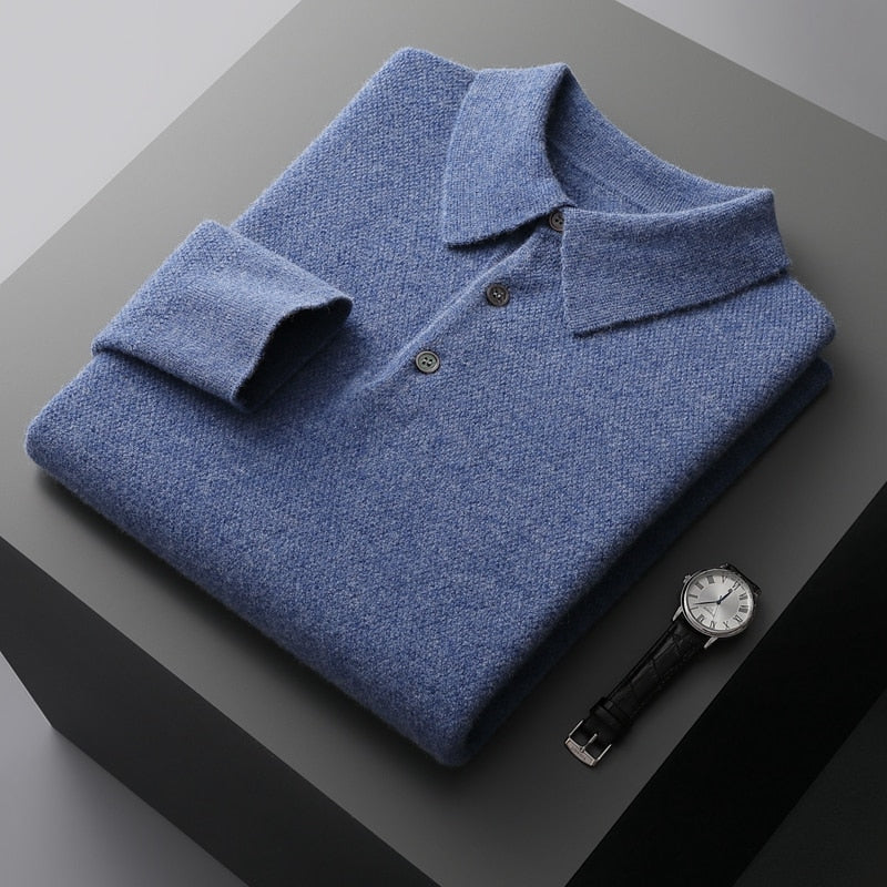 Paul - Lässiger Herbst Polo Pullover für Herren