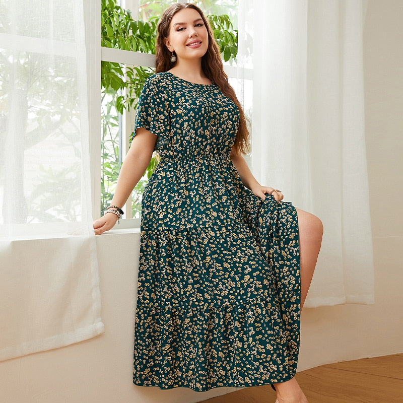 Kleid mit Blumenmuster (Plus-Size)