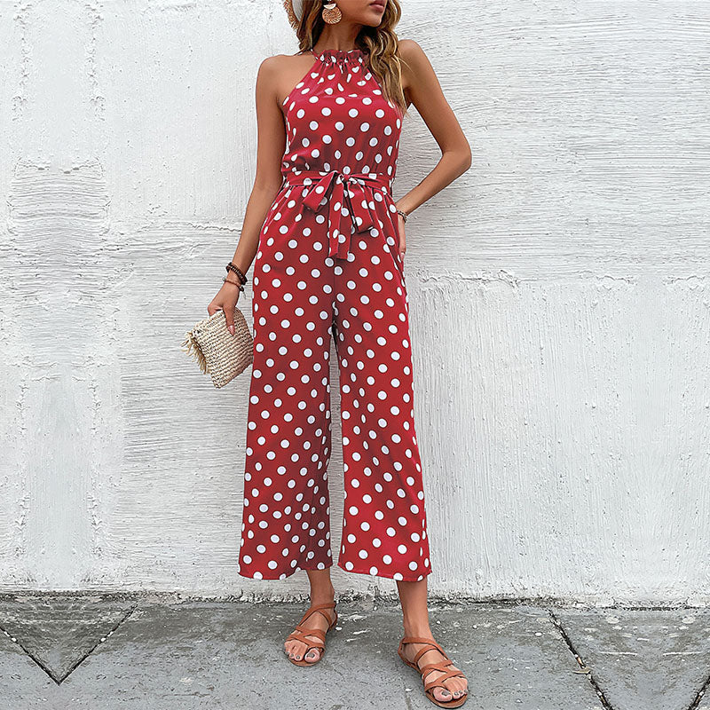 Jumpsuit mit Polka Dots