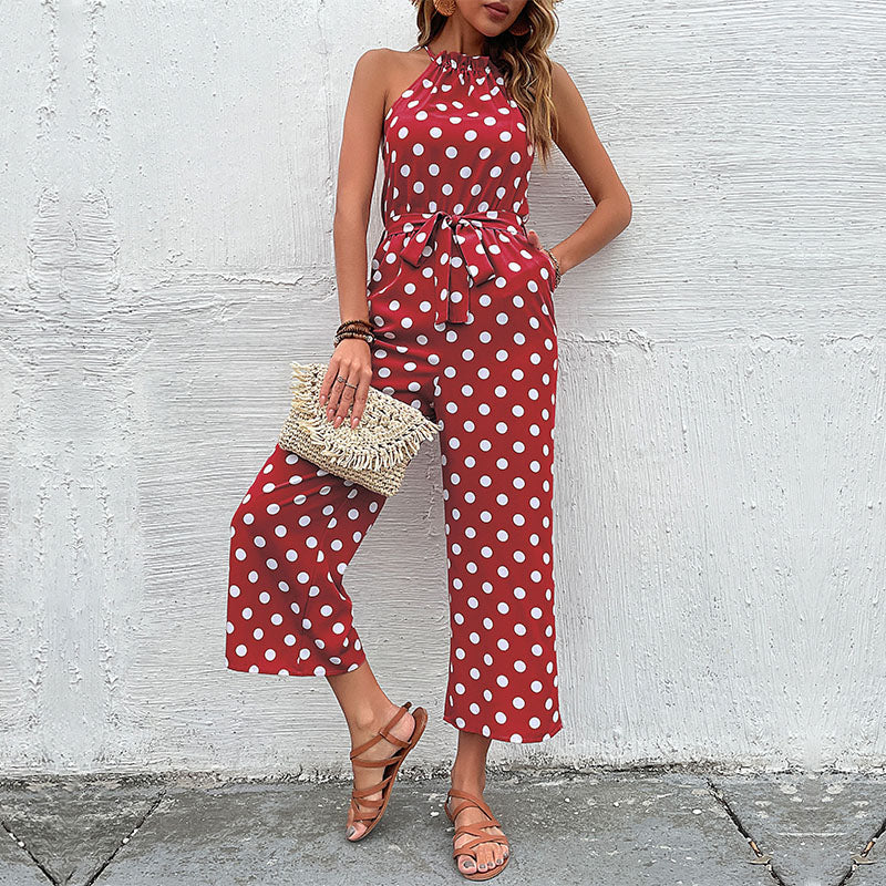 Jumpsuit mit Polka Dots