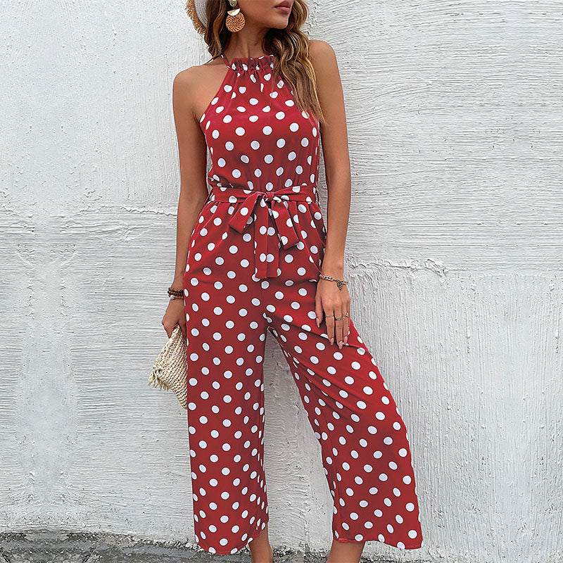 Jumpsuit mit Polka Dots