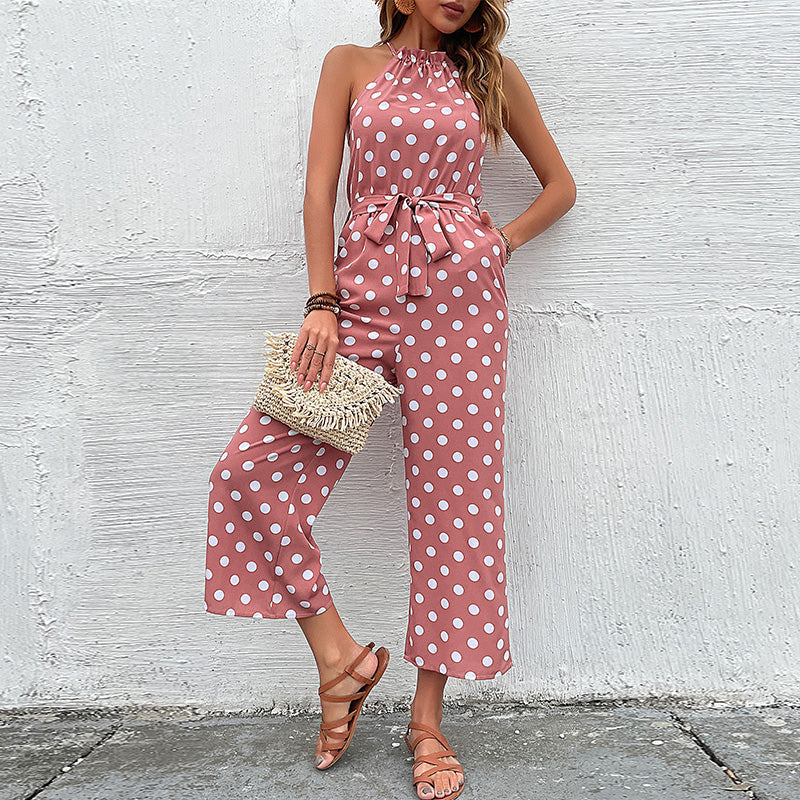 Jumpsuit mit Polka Dots