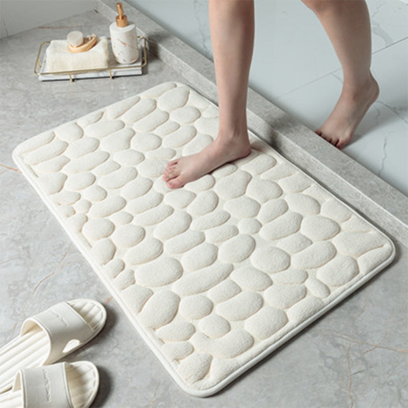 50% Rabatt | BathMat™ Geprägter Badvorleger mit Kopfsteinpflaster