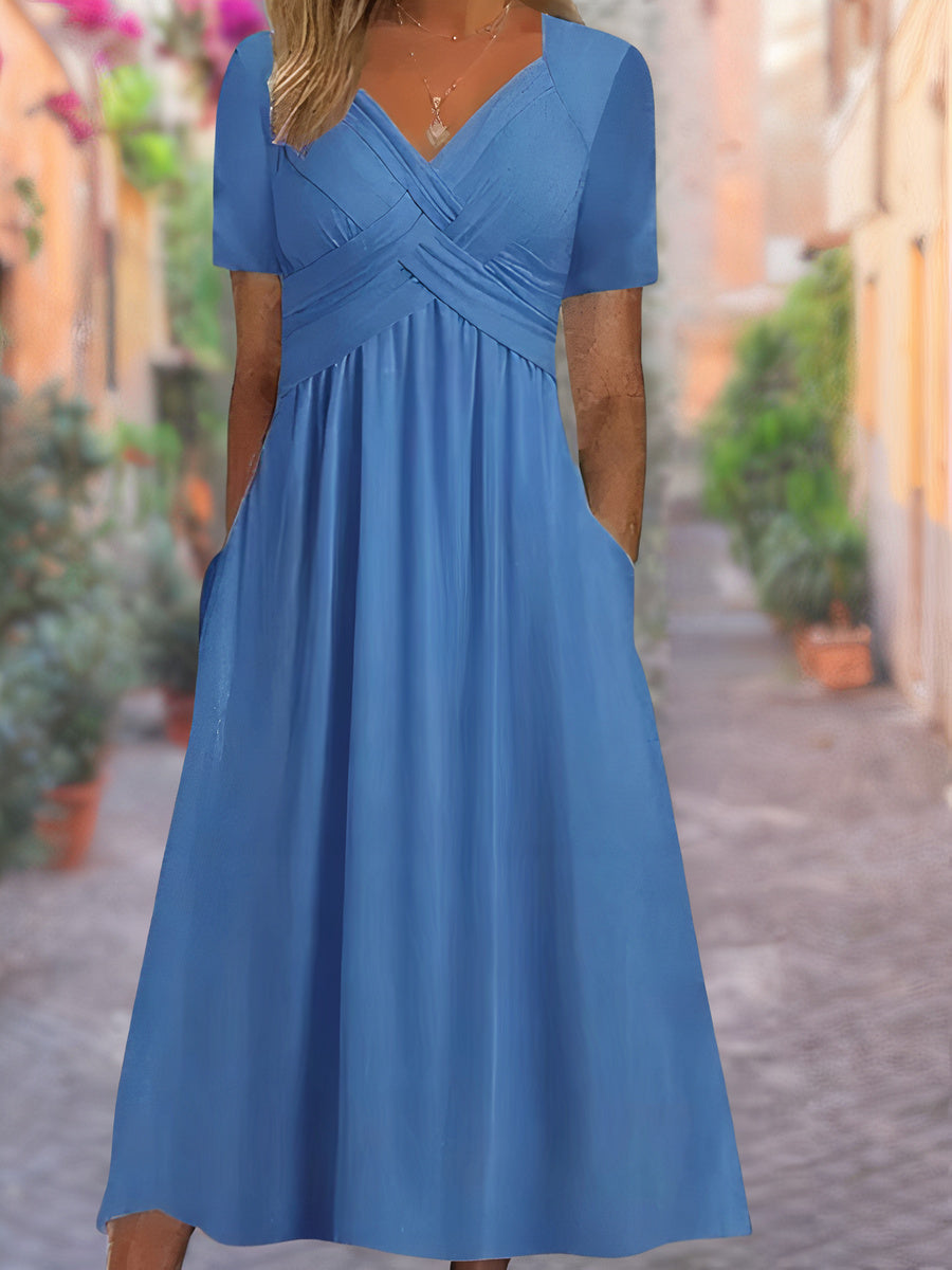 Sommerkleid mit V-Ausschnitt | Selby