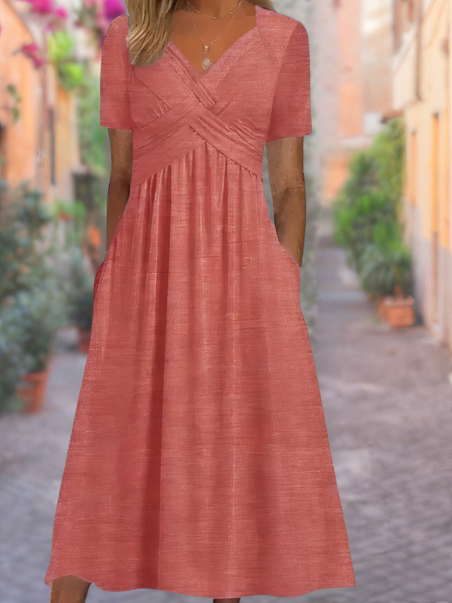 Sommerkleid mit V-Ausschnitt | Selby