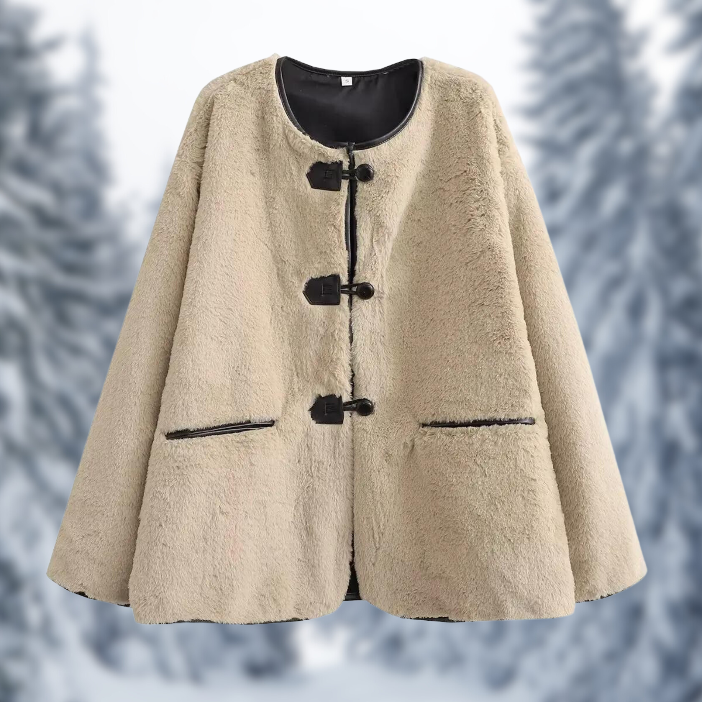 Cornelia - Winter-Kunstfell-Fleecejacke