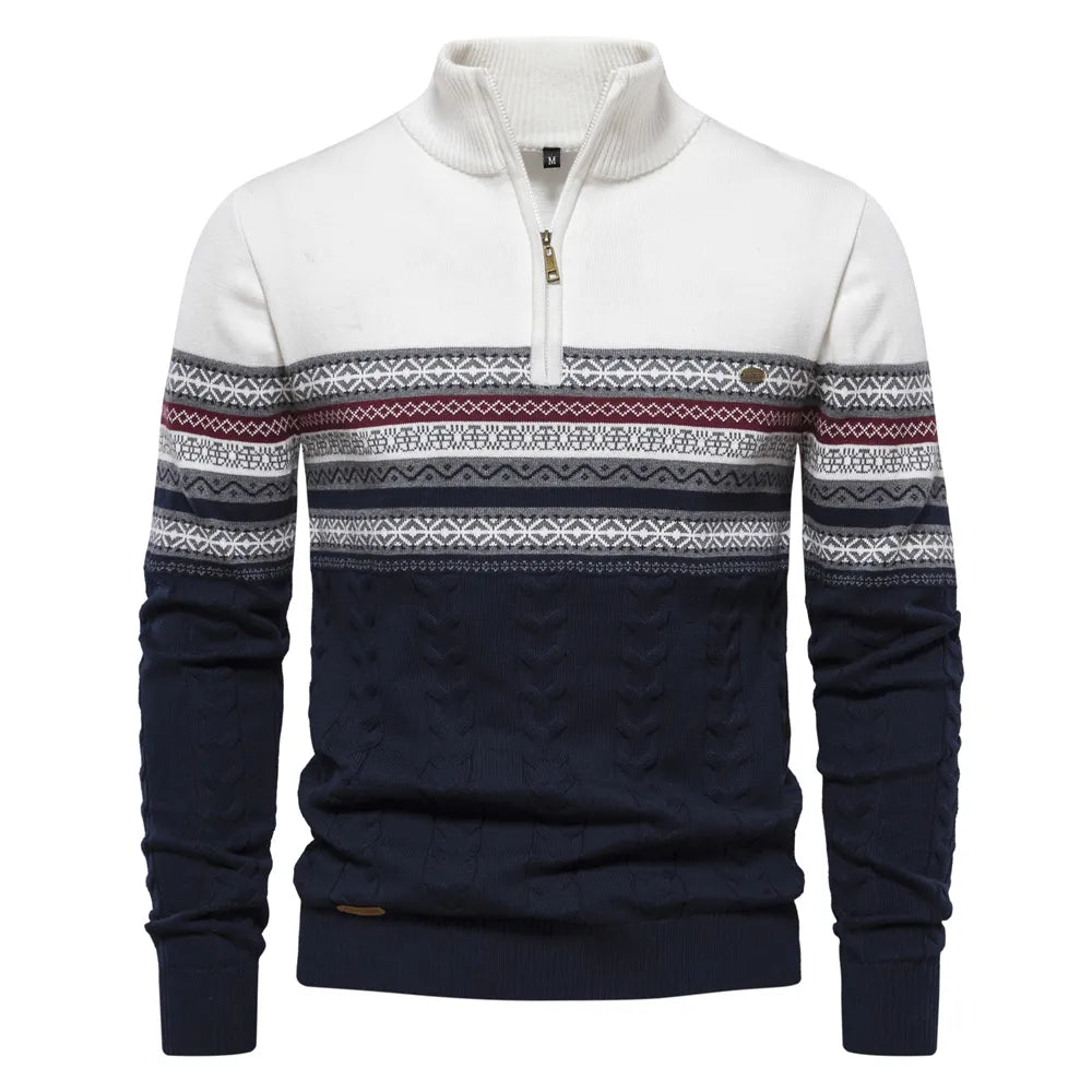 Pullover mit Retro-Muster für Männer