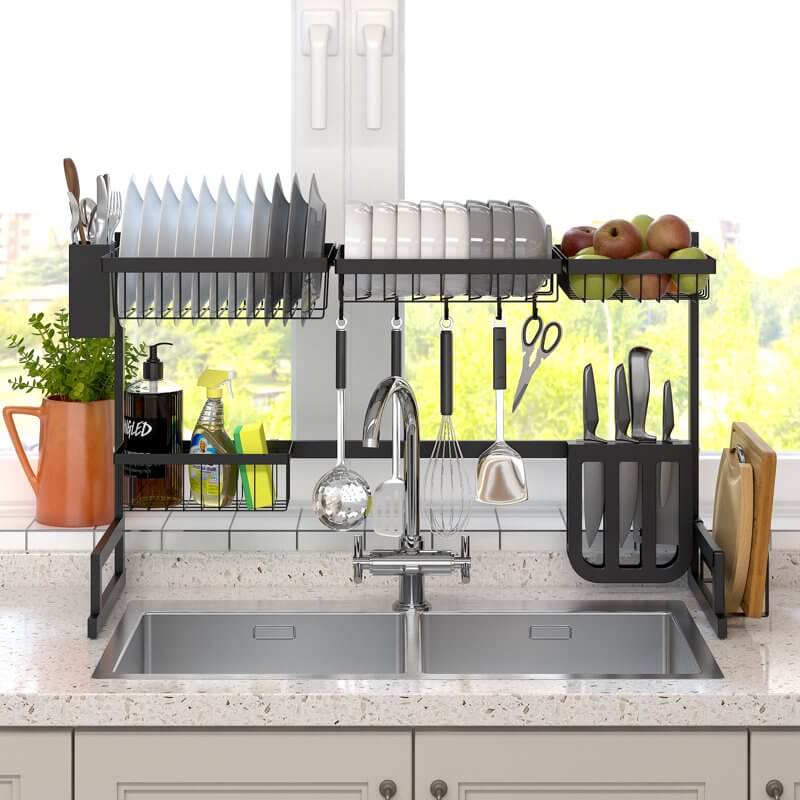 50% Rabatt | DishRack™ Edelstahl-Spülbecken-Geschirrkorb