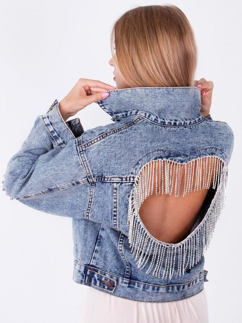 Jeansjacke mit Herz