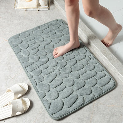 50% Rabatt | BathMat™ Geprägter Badvorleger mit Kopfsteinpflaster