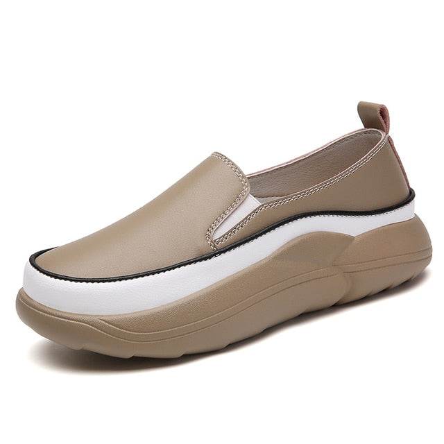 Comfort Halbschuhe mit klobiger Sohle