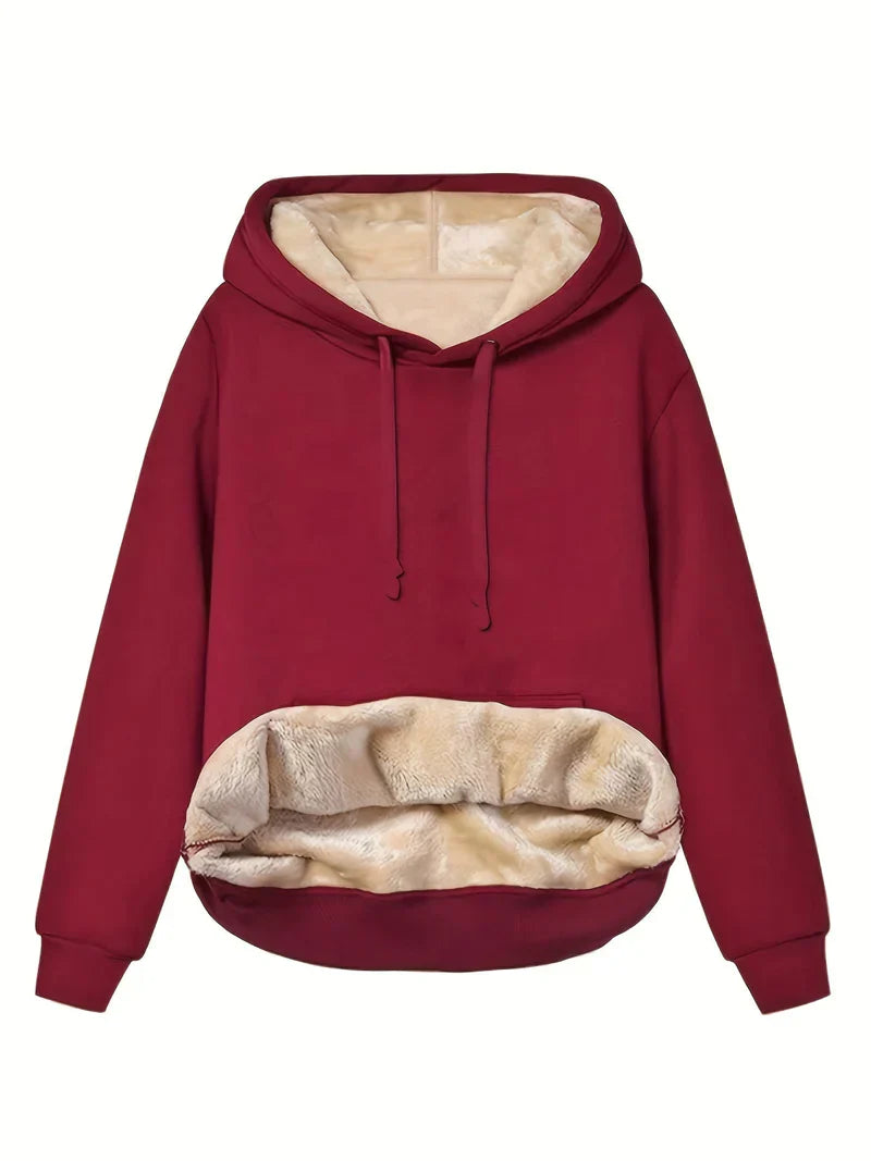 Rylee - Stilvoller Schicker Winter-Kapuzenpullover aus Kunstfell für Damen