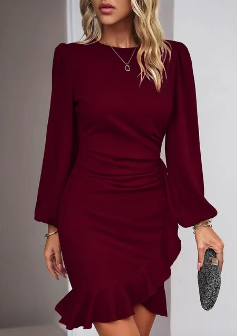 Eliana | Bodycon-Kleid mit gerafftem Saum