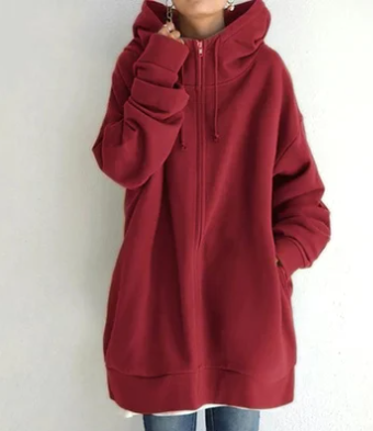 Victoria - Lässiger und Warmer Winter-Zip-Up Hoodie für Damen