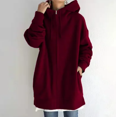 Victoria - Lässiger und Warmer Winter-Zip-Up Hoodie für Damen