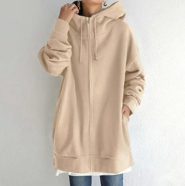 Victoria - Lässiger und Warmer Winter-Zip-Up Hoodie für Damen