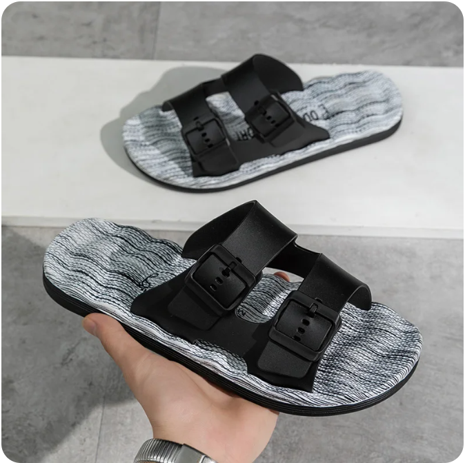 Thomas | Bequeme Sandalen mit doppelter Schnalle