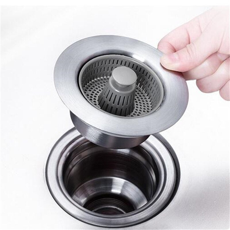 1+1 Gratis | SinkFilter™ 3-in-1-Edelstahl-Spülbeckenhilfe