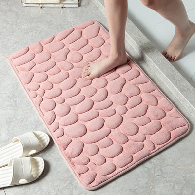 50% Rabatt | BathMat™ Geprägter Badvorleger mit Kopfsteinpflaster