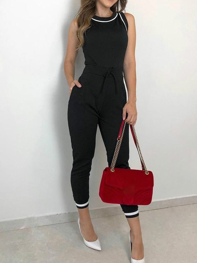 Schwarzer Jumpsuit