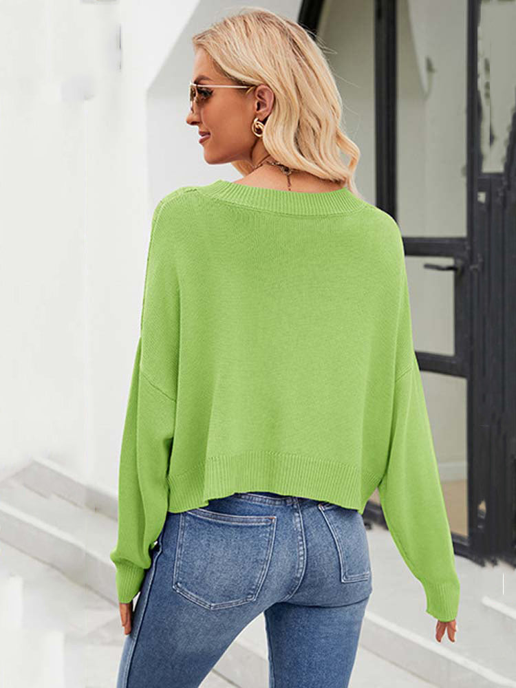 Grüner Cardigan