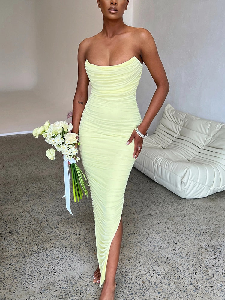 Strapless Maxikleid