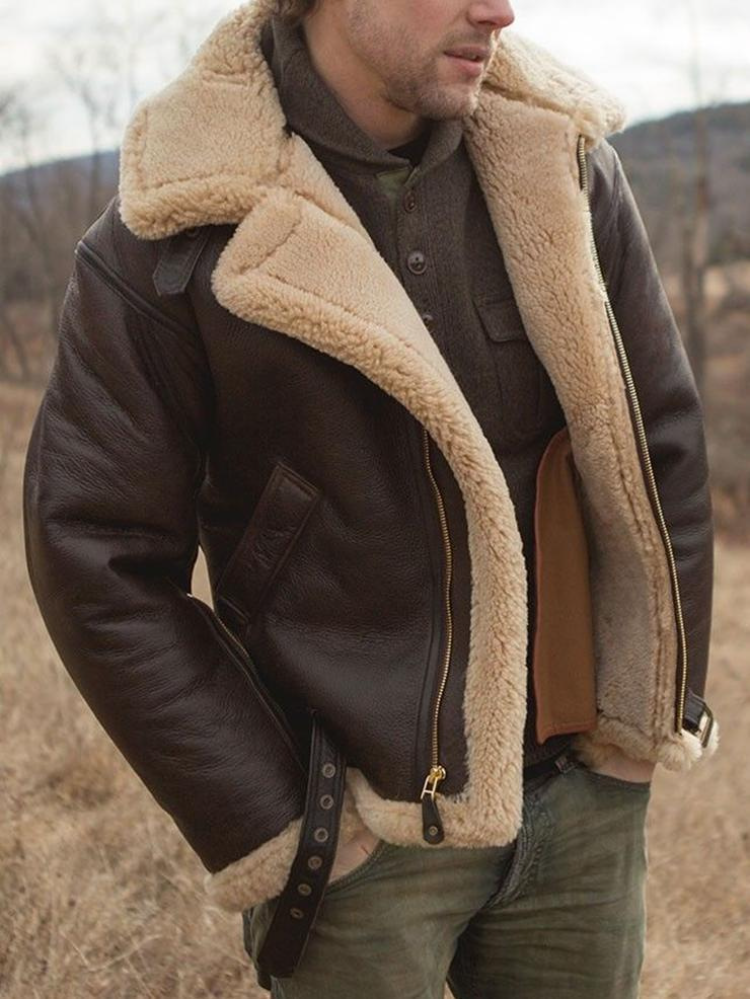 Modische Winterlederjacke für Herren - Marlo