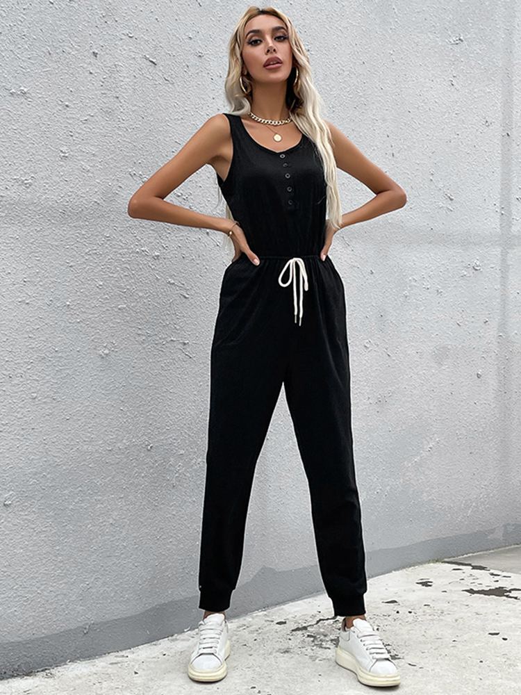 Schwarzer comfy Jumpsuit