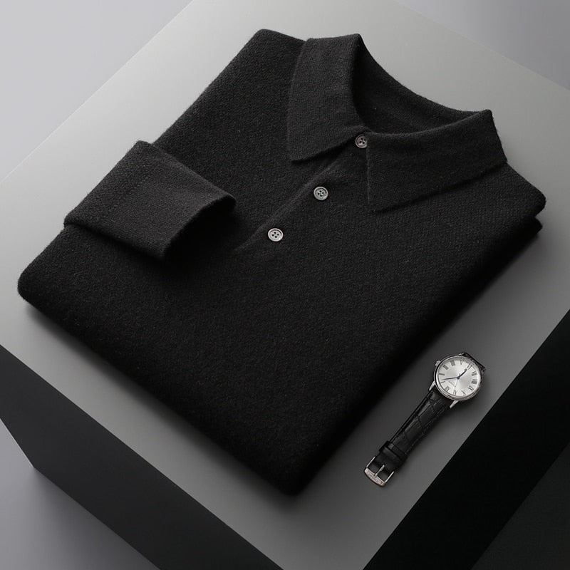 Paul - Lässiger Herbst Polo Pullover für Herren